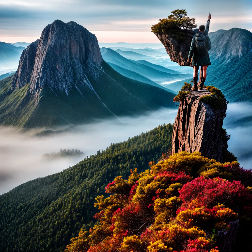 Fotos gratidao cume paisagem alegria