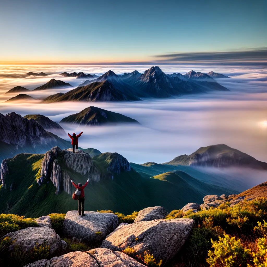 Fotos gratidao montanha ceu sorriso 1