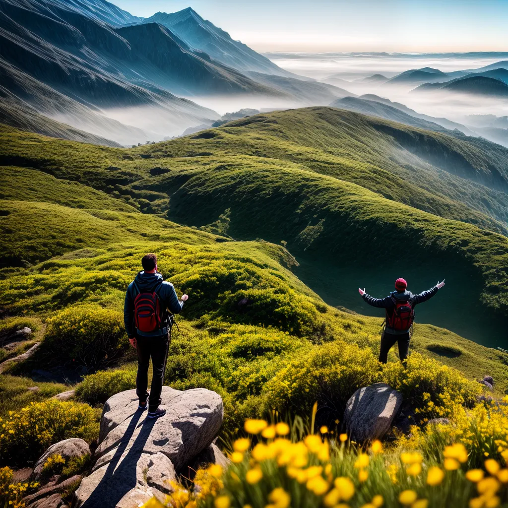 Fotos gratidao montanha vista celebracao