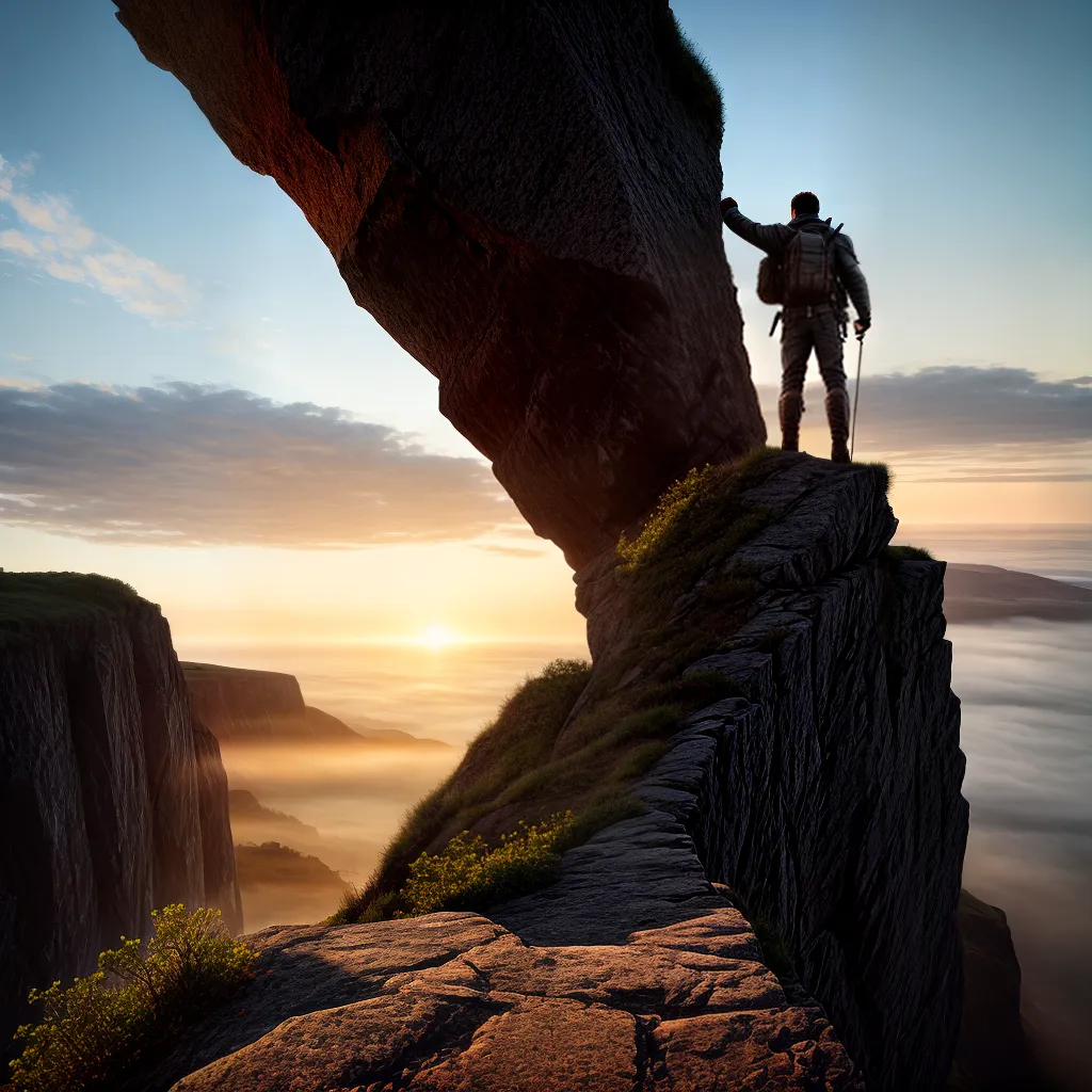 Fotos gratidao por do sol cliff