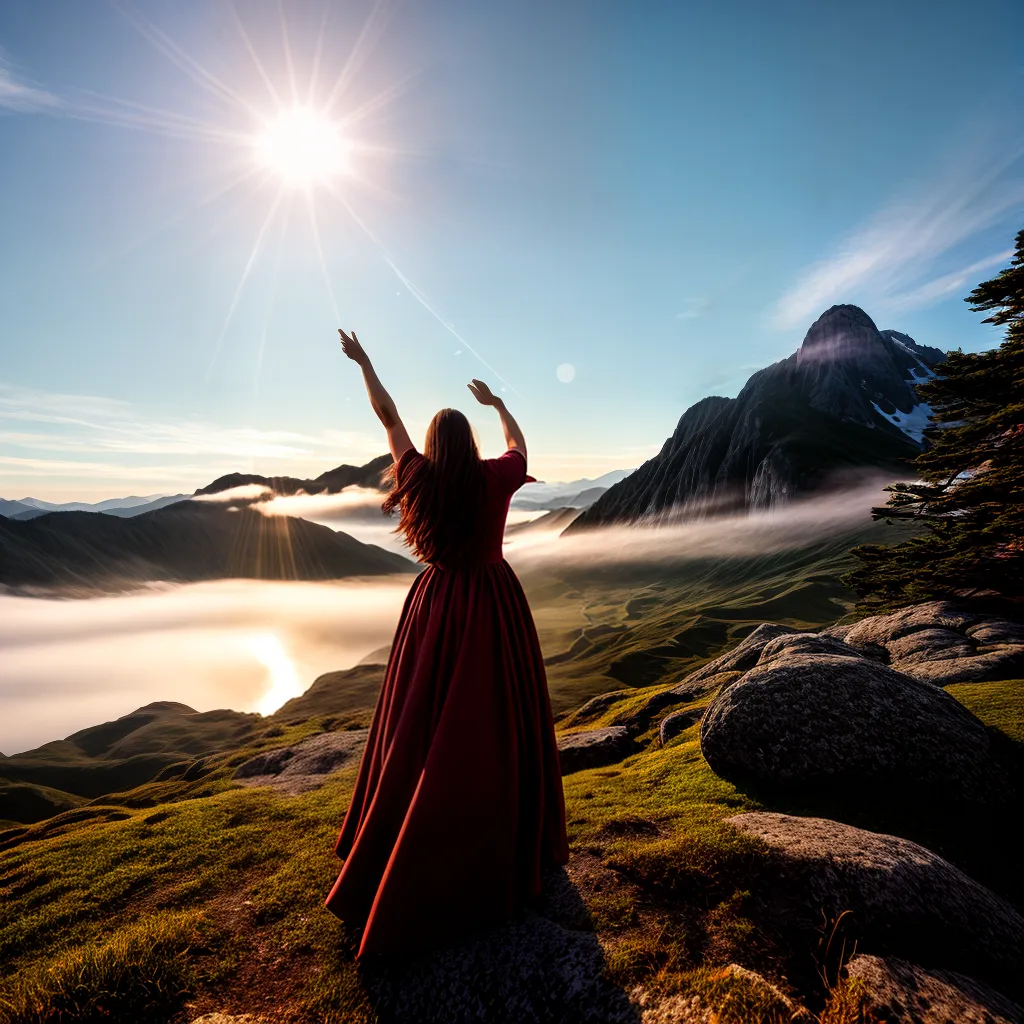 Fotos gratidao por do sol montanha 3