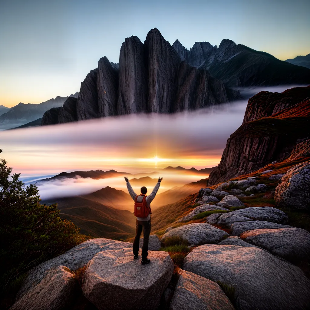 Fotos gratidao por do sol montanha 5