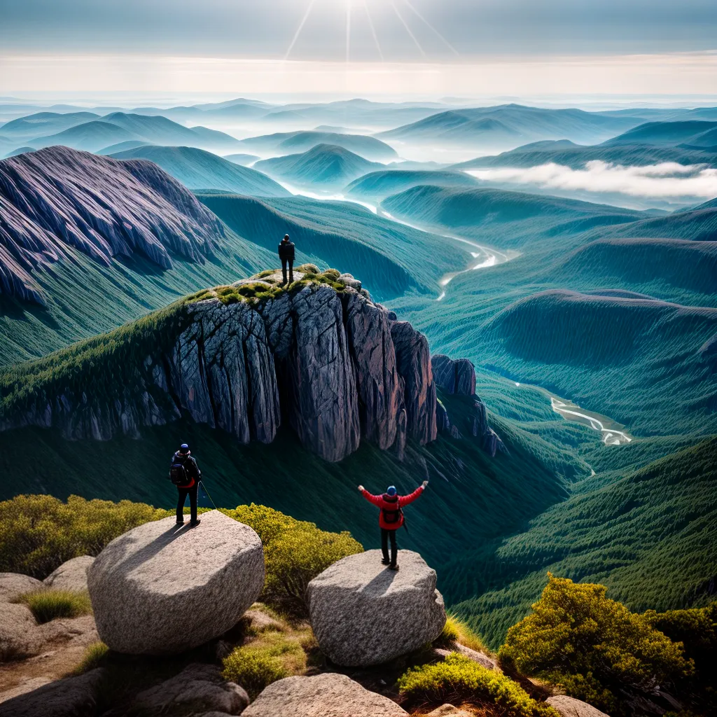 Fotos gratidao topo montanha ceu