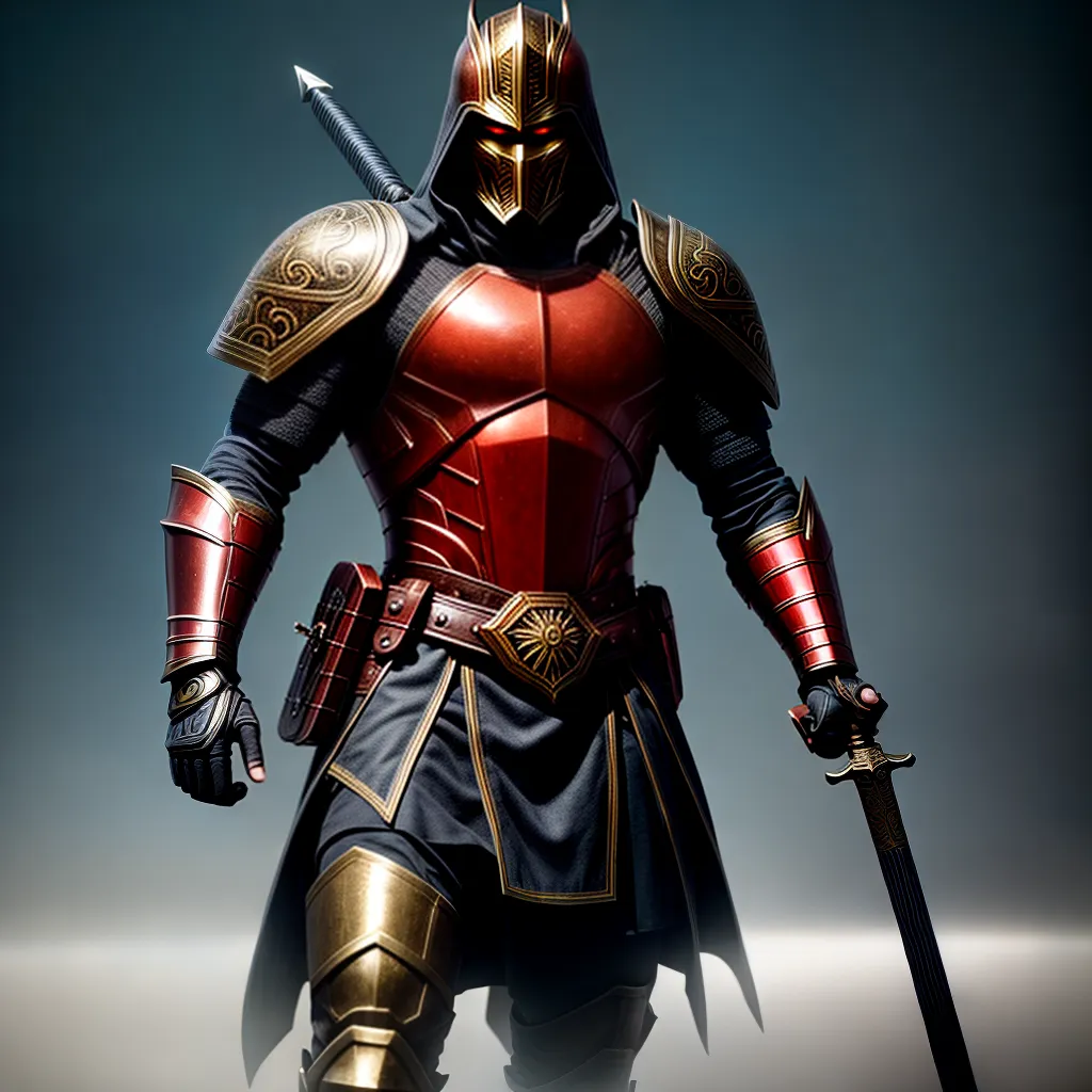 Fotos guerreiro espada escudo armadura brilho