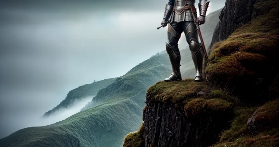 Fotos guerreiro fe tempestade montanha