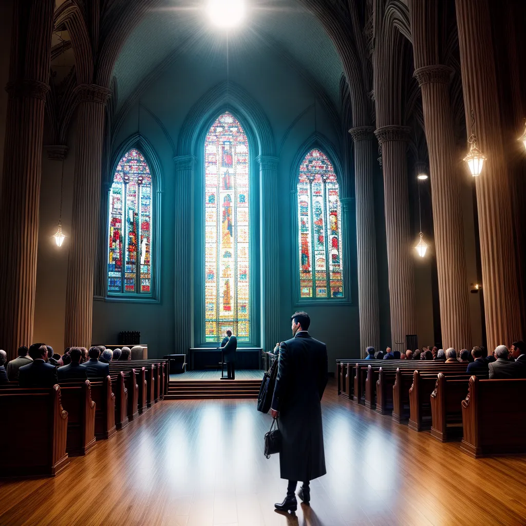 Fotos igreja moderna teto alto janelas conforto