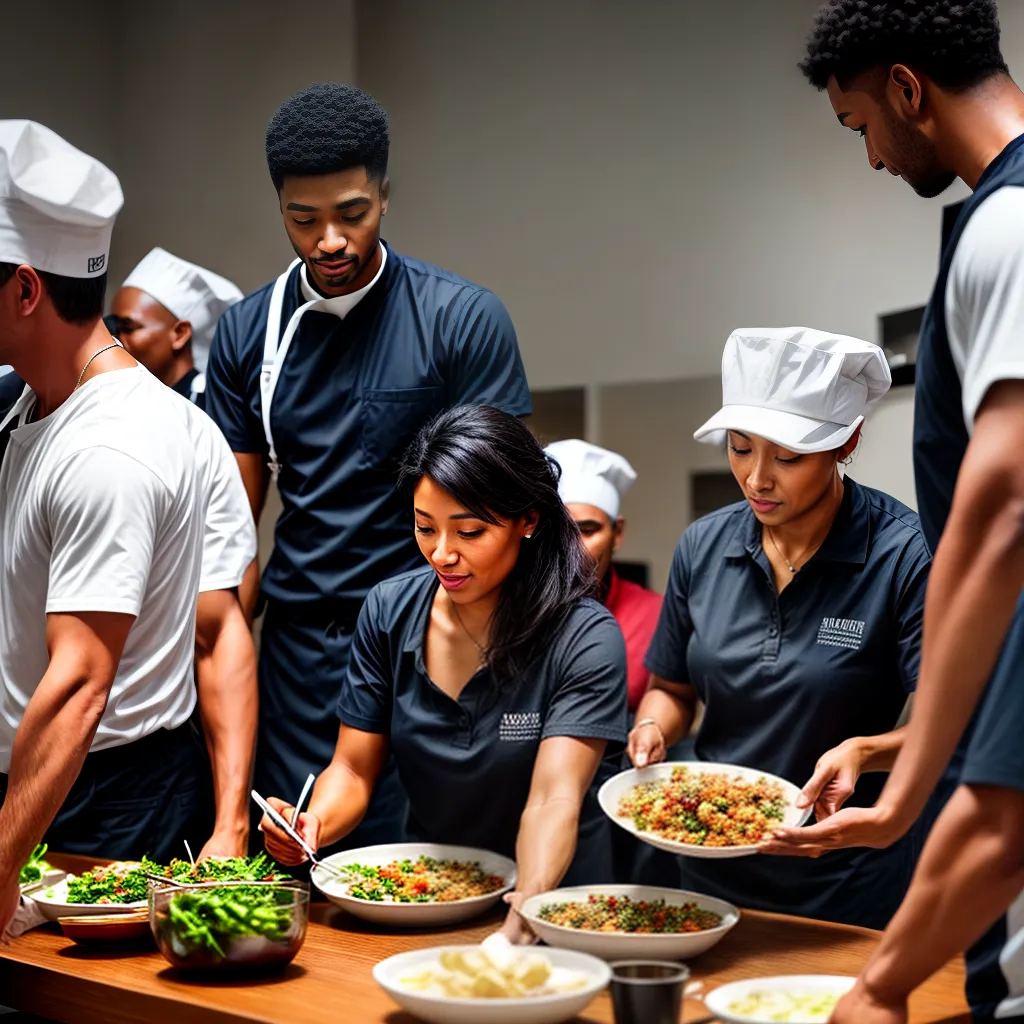 Fotos igreja voluntarios refeicao abrigo comunidade