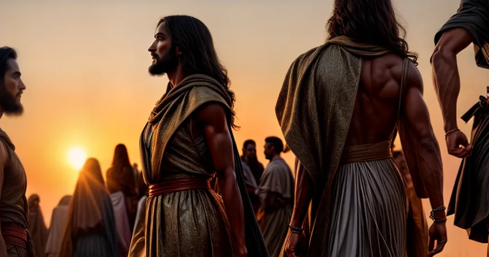 Fotos jesus discipulos por do sol