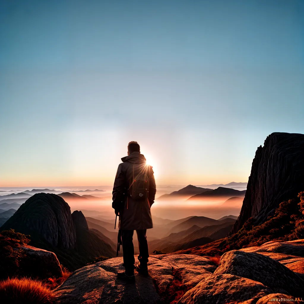 Fotos jornada mentor por do sol montanha