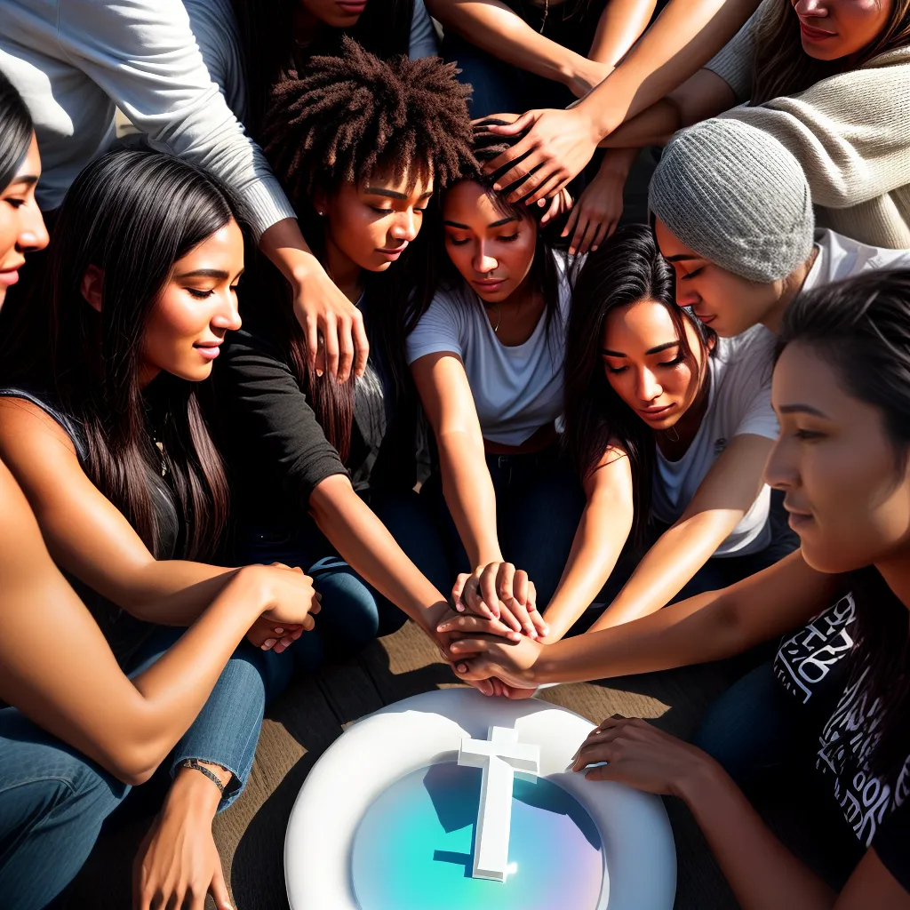 Fotos jovens oracao cristo comunidade