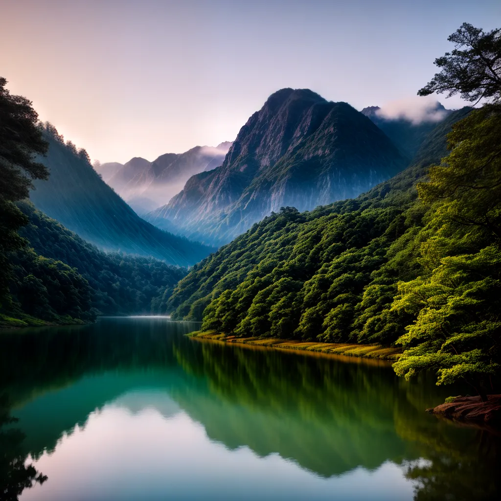 Fotos lago sereno natureza meditacao