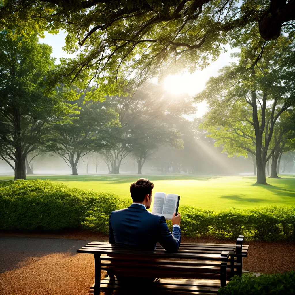 Fotos leitura biblia jardim paz luz