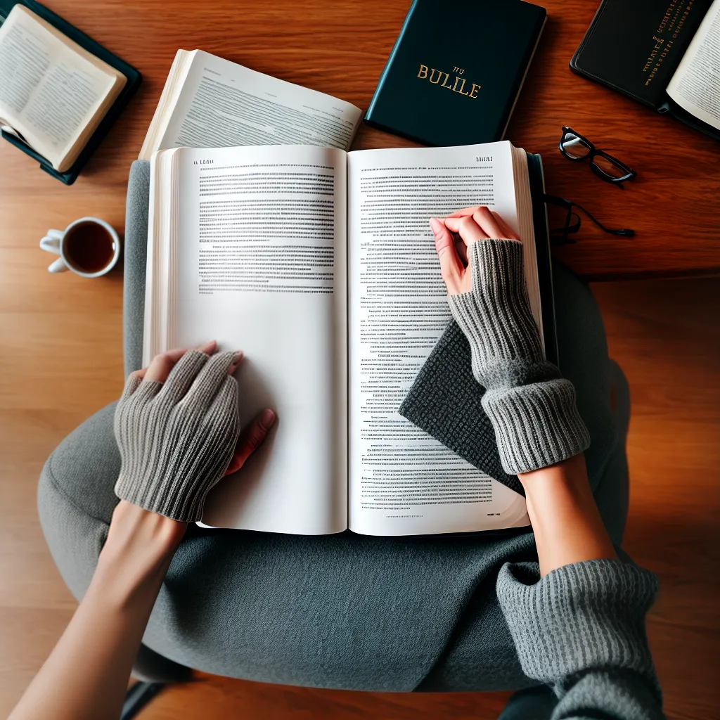 Fotos leitura biblia luz cha livros