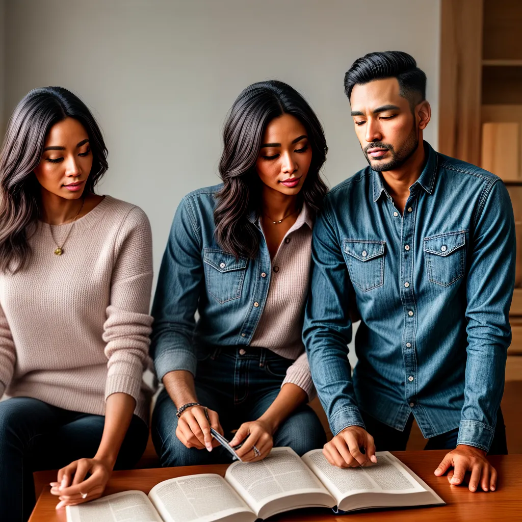 Fotos leitura biblia pais filhos fe