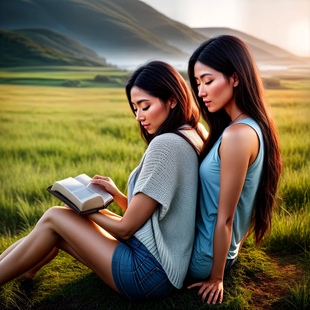 Fotos leitura biblia paz por do sol