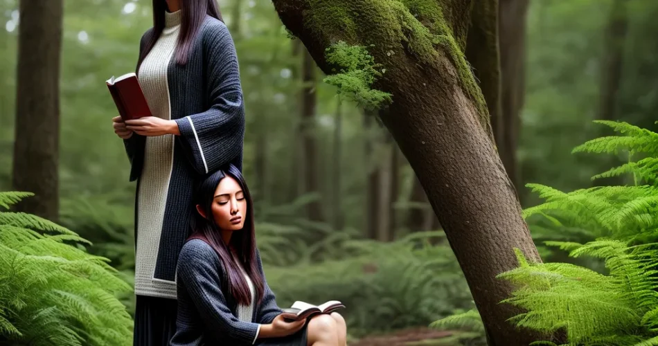 Fotos leitura contemplativa natureza paz