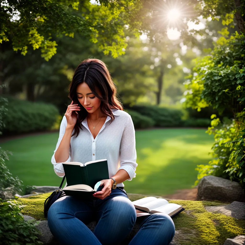 Fotos leitura oracao jardim sol