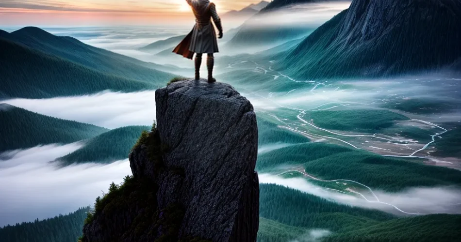 Fotos lider desenvolvedor conquista montanha