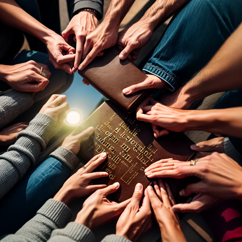 Fotos lideranca crista biblia circulo maos