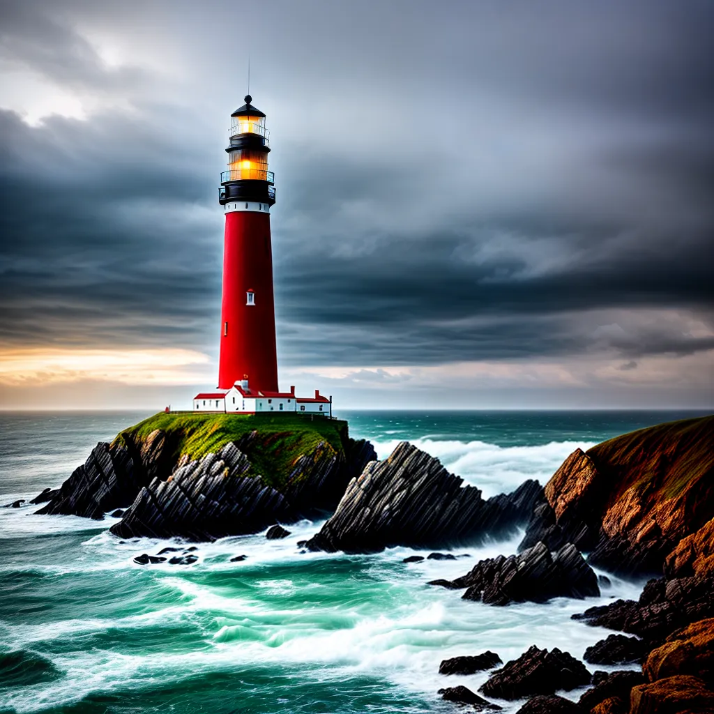 Fotos lideranca faro mar tempestade 1