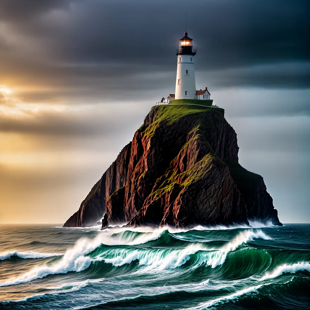 Fotos lideranca faro mar tempestade 2