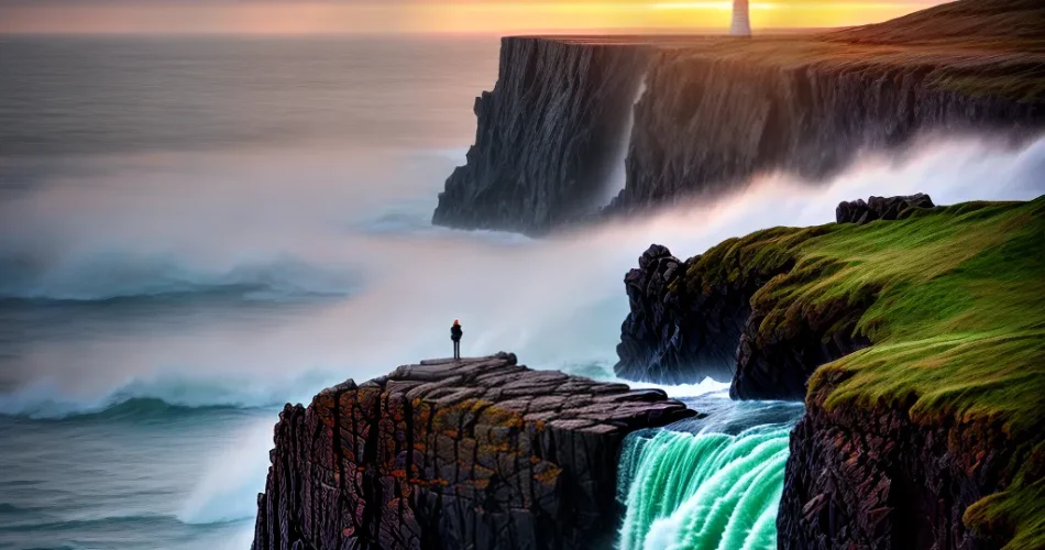 Fotos lideranca farol mar tempestade