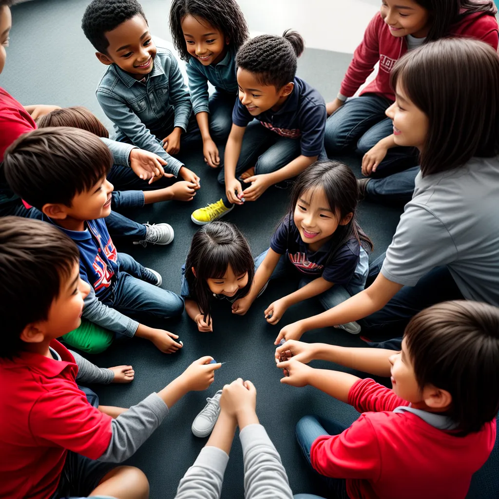 Fotos lideranca infantil atividade engajamento
