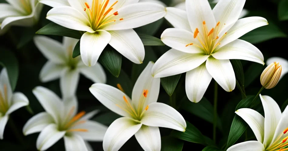 Fotos lirio branco pureza crista 1