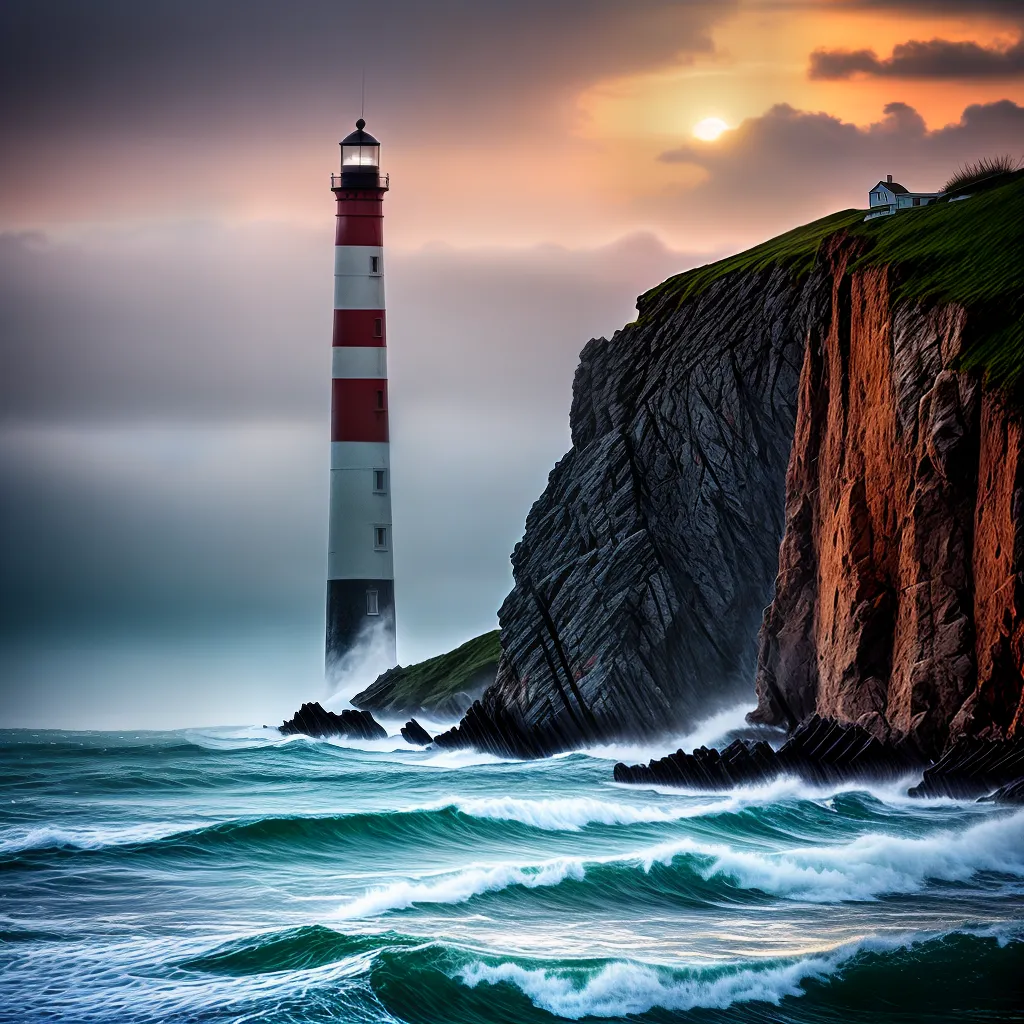 Fotos luz mar guia lideranca crista