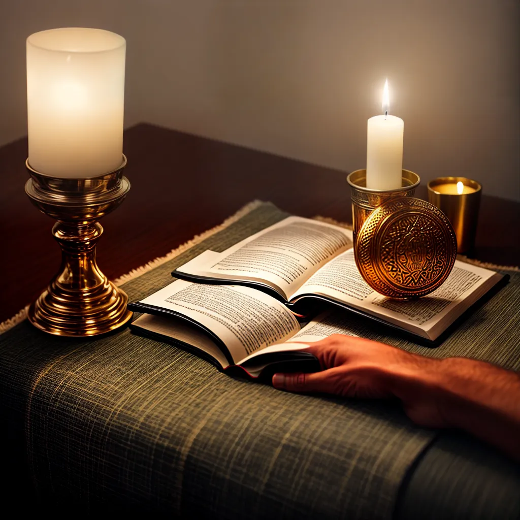 Fotos meditacao biblia luz velas 1