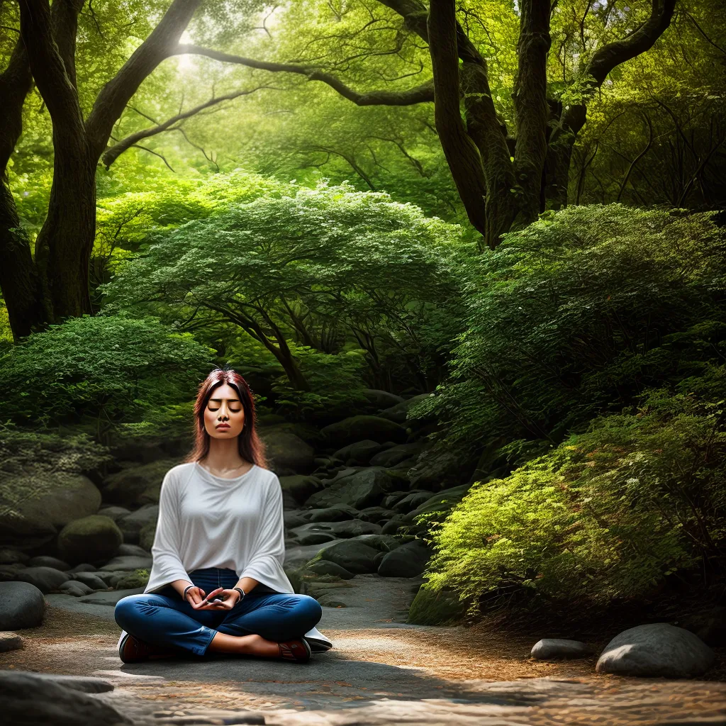 Fotos meditacao feminina natureza flor