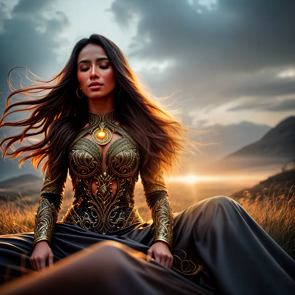 Fotos meditacao luz dourada espiritualidade