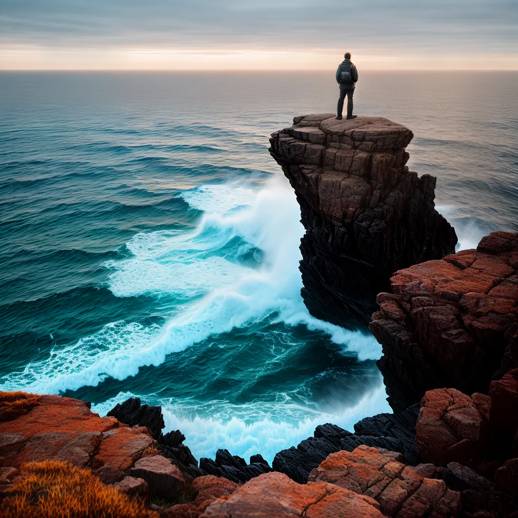 Fotos meditacao mar aberto fe em pe