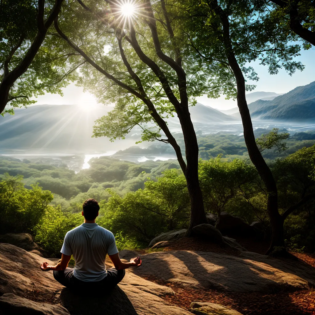 Fotos meditacao natureza luz discernimento