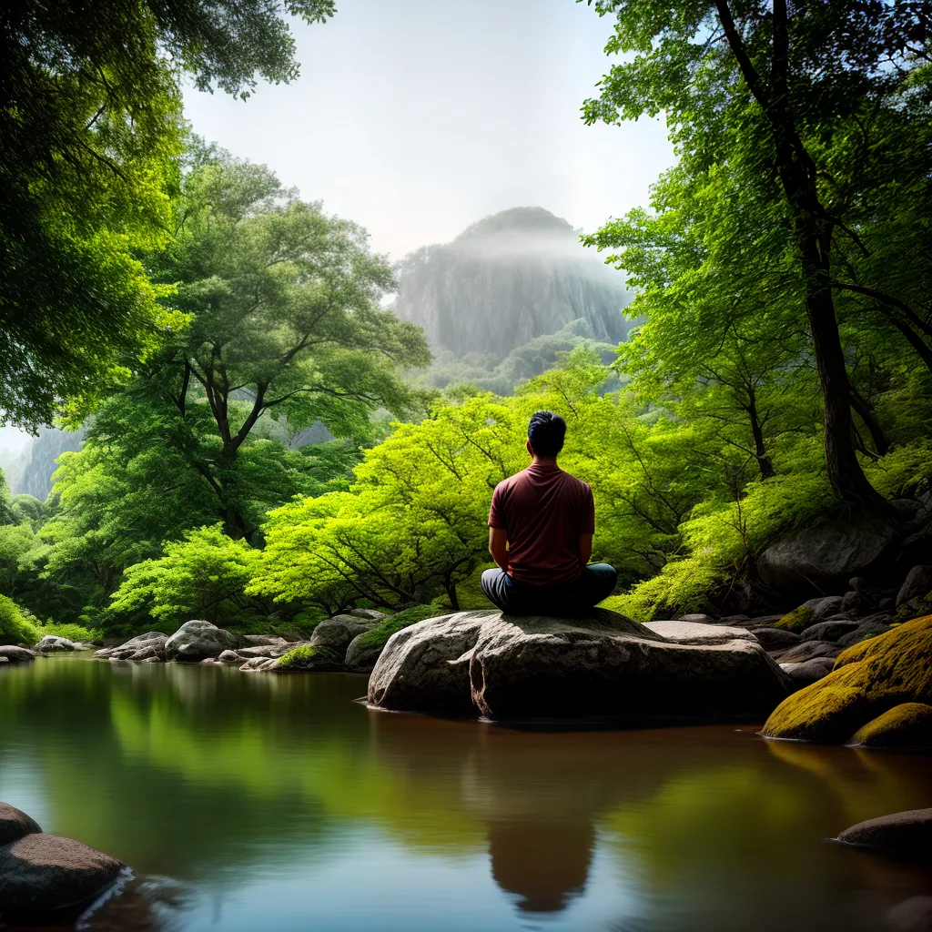 Fotos meditacao natureza paz transformacao