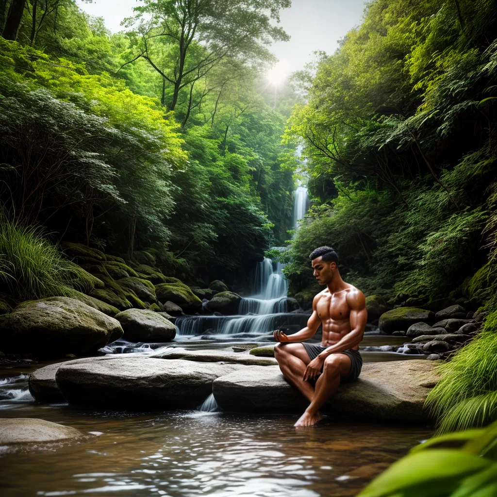 Fotos meditacao natureza rio paz 4