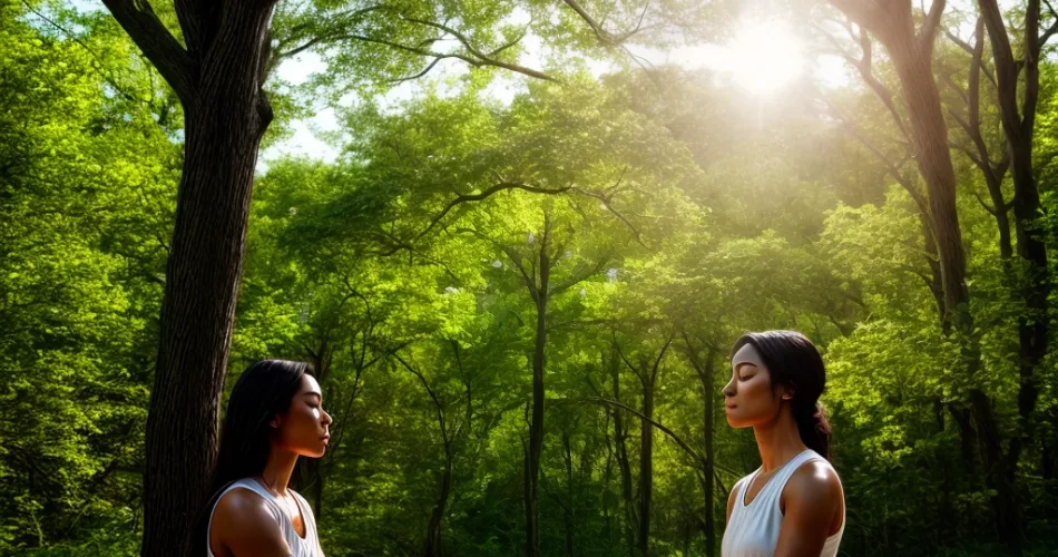 Fotos meditacao natureza serenidade sol paz energia