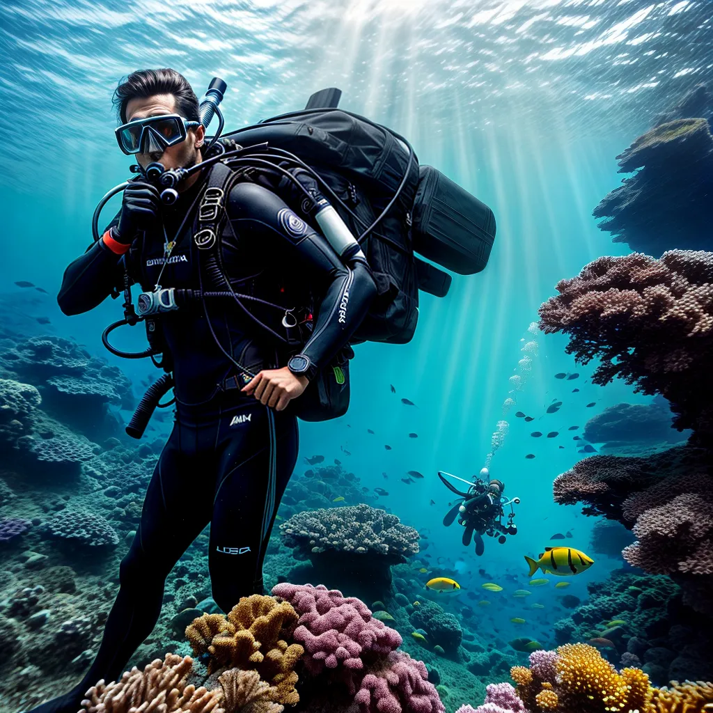 Fotos mergulhador coral peixe barco fe vida