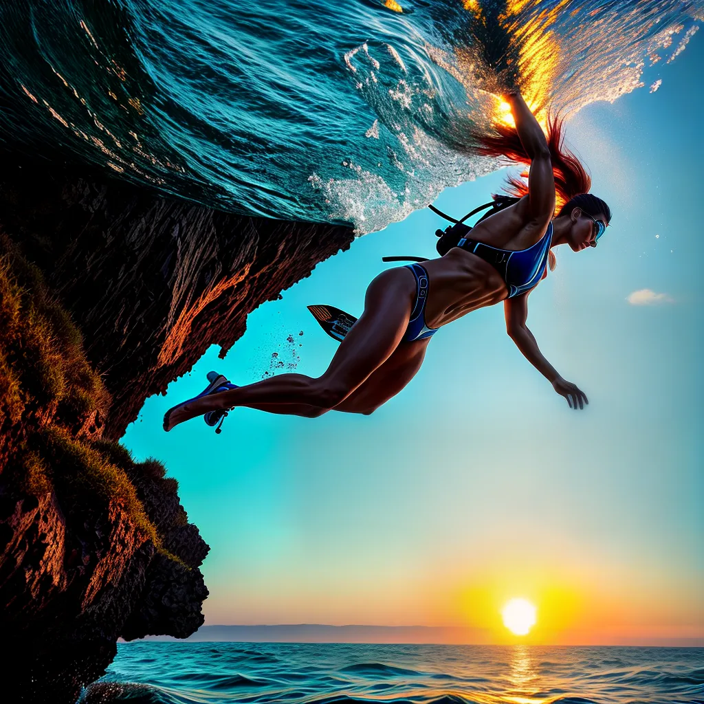 Fotos mergulho peixes por do sol