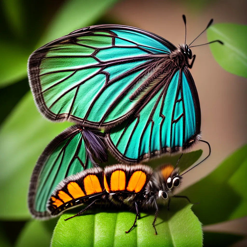 Fotos metamorfose interior borboleta