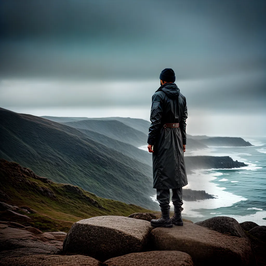 Fotos montanha mar tempestade solidao luz