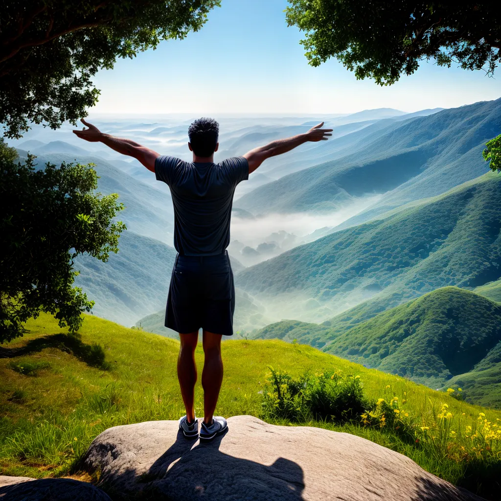 Fotos montanha sol alegria paz natureza