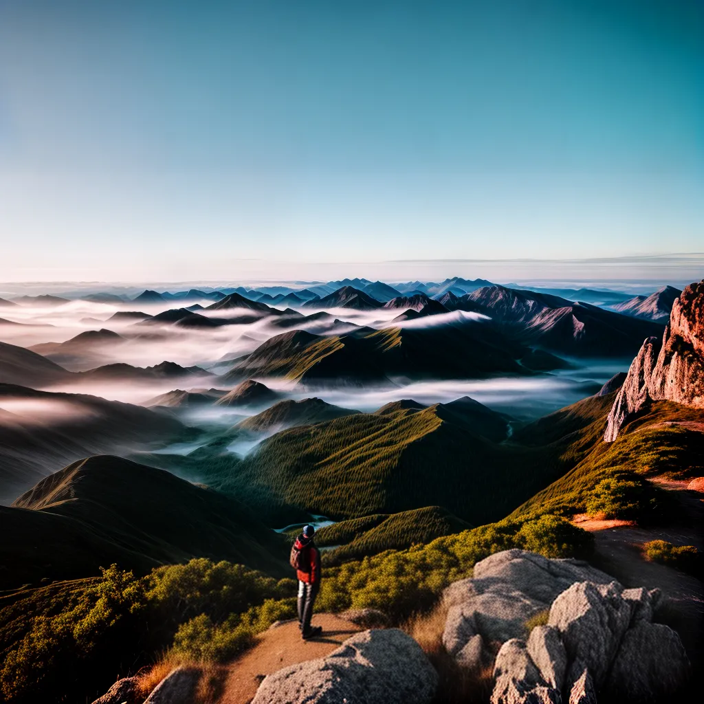 Fotos montanha vista crescimento pessoal