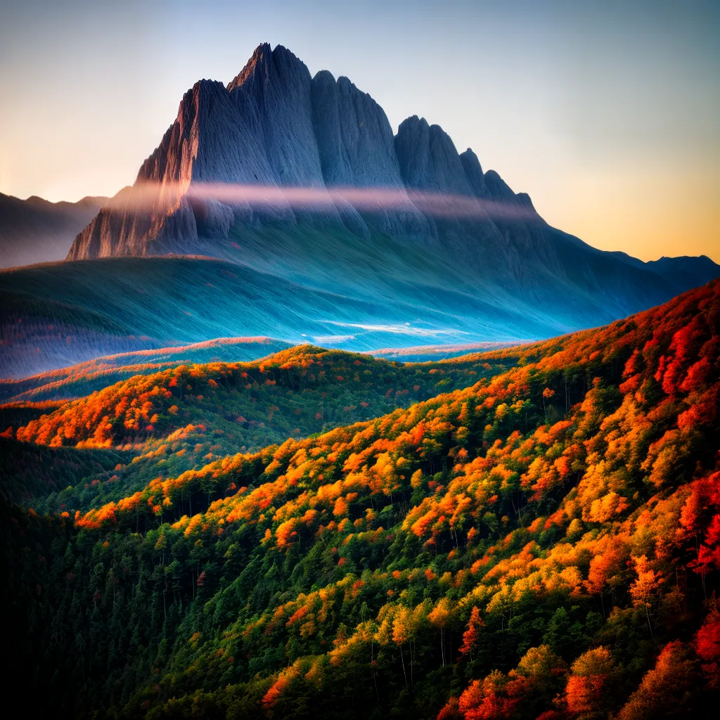 Fotos montanhas por do sol criacao