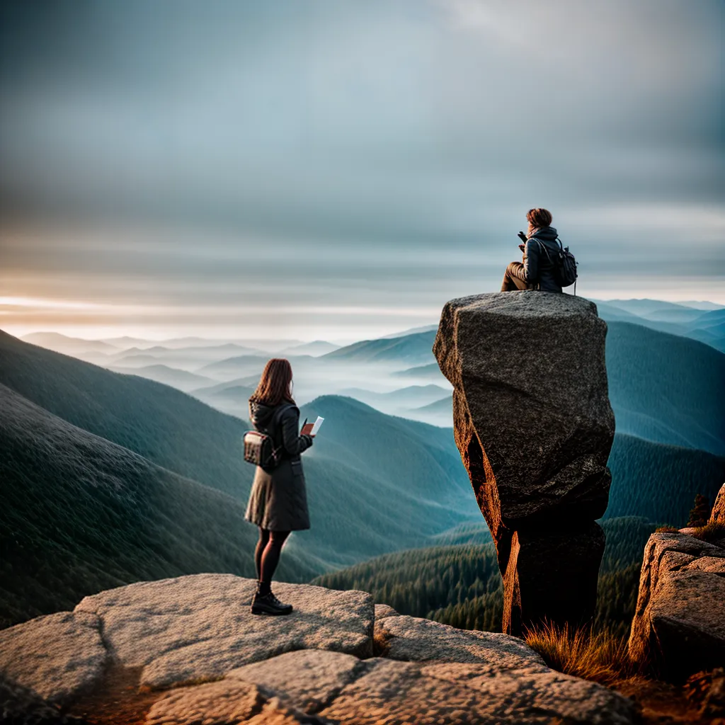 Fotos mulher biblia montanha horizonte