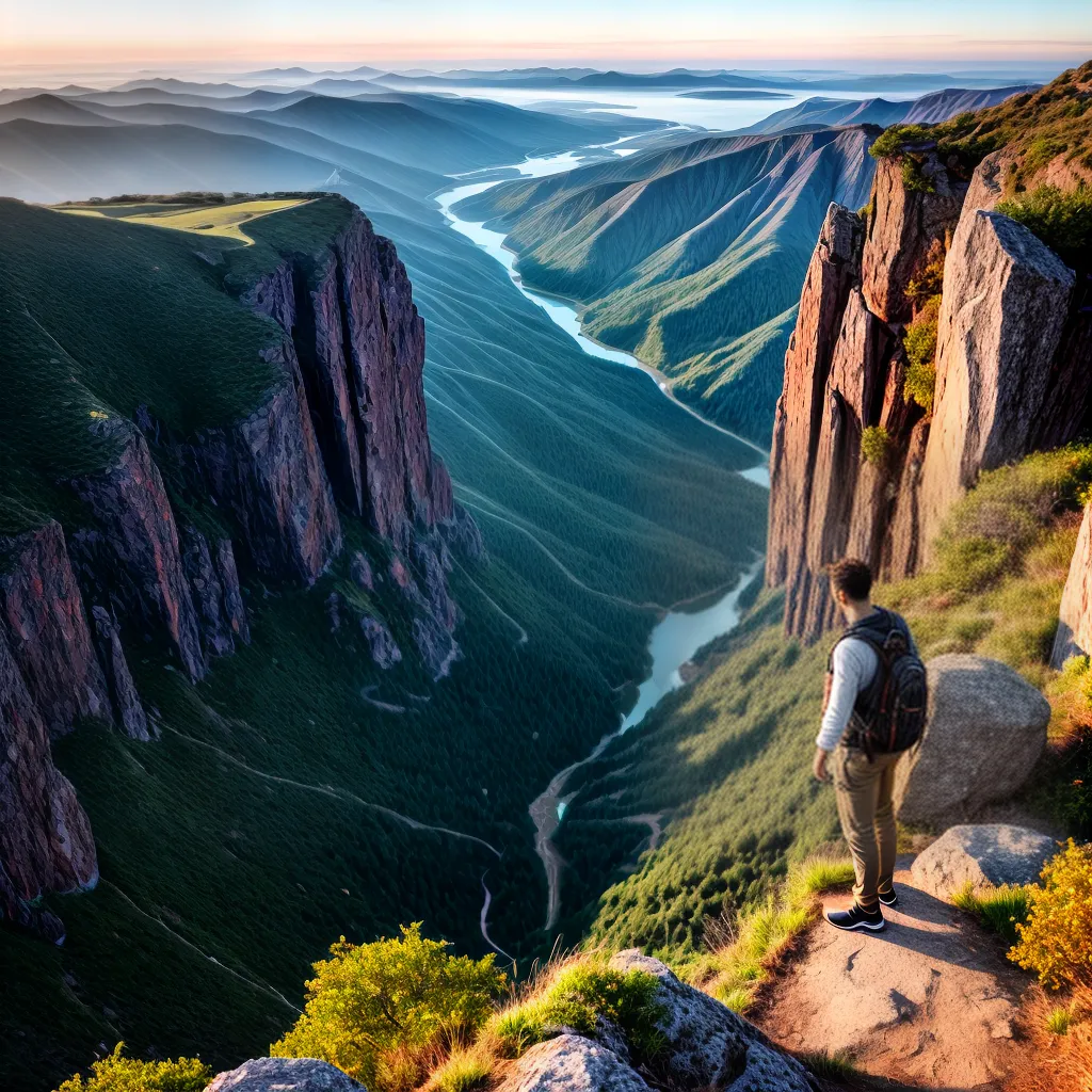 Fotos nascer do sol abraco montanha caminho