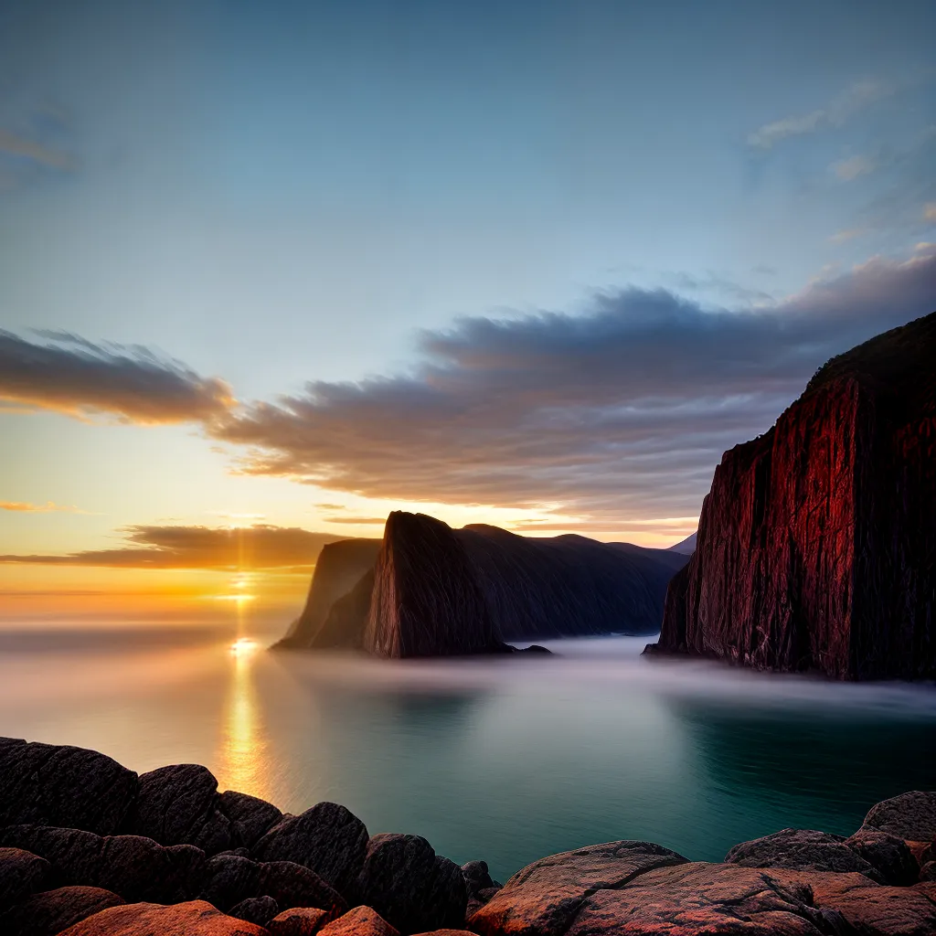 Fotos nascer do sol mar guia fe 1