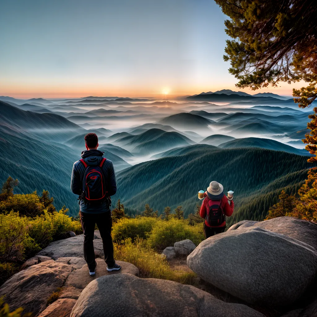 Fotos nascer do sol montanha cafe paz