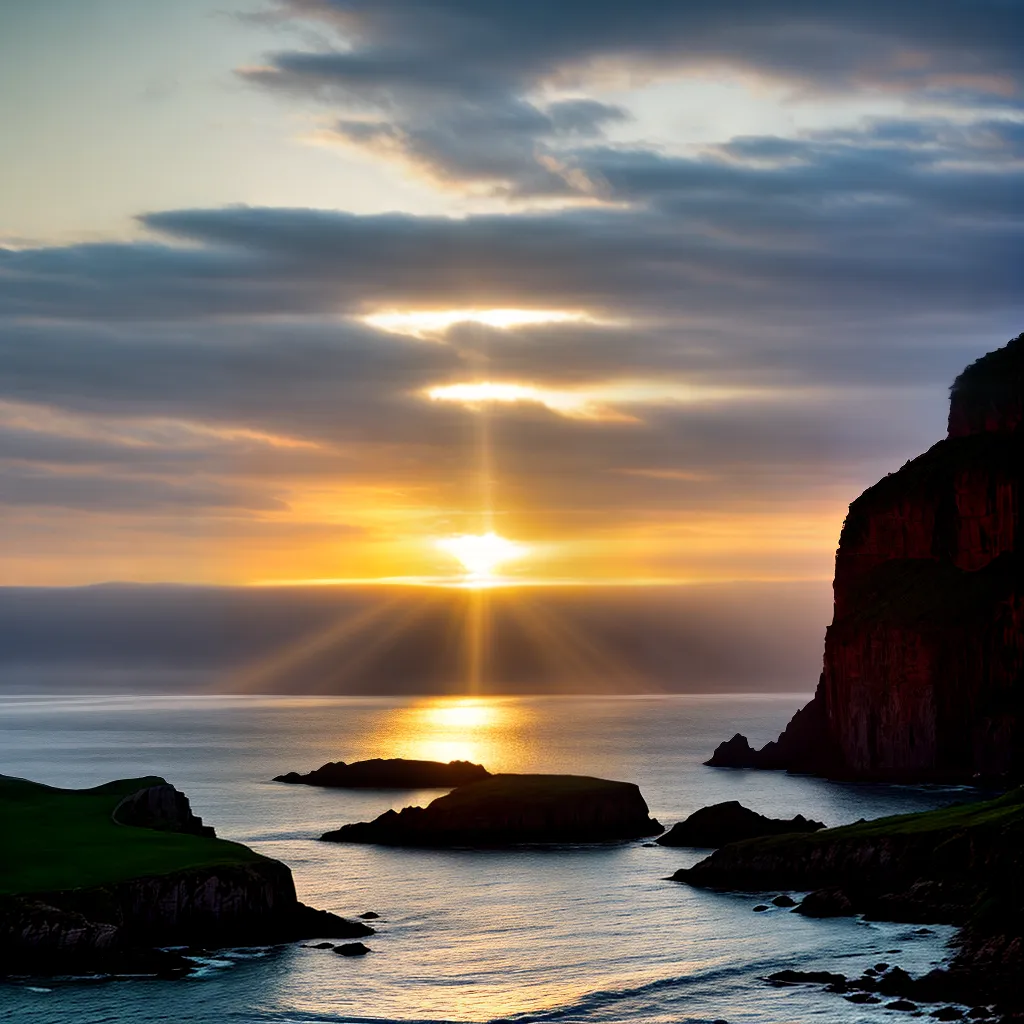 Fotos nascer do sol oceano esperanca