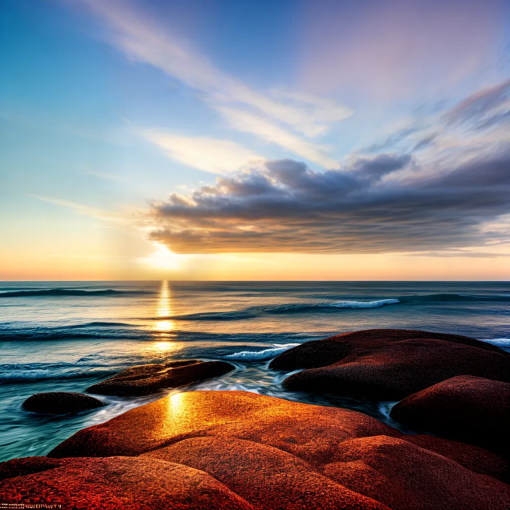 Fotos nascer sol mar renovacao